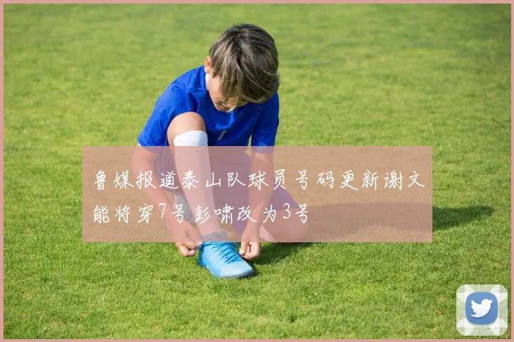 鲁媒报道泰山队球员号码更新谢文能将穿7号彭啸改为3号