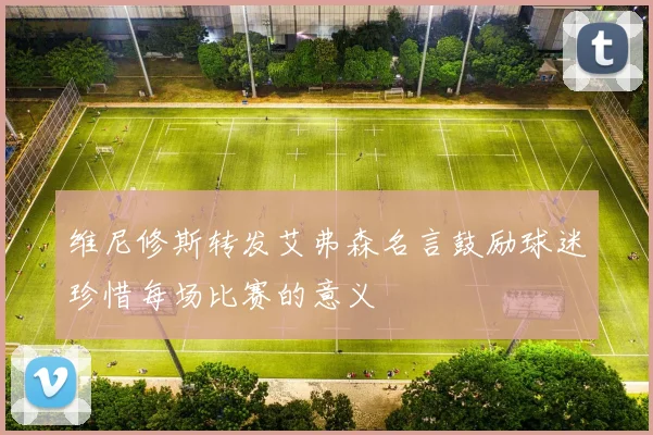 维尼修斯转发艾弗森名言鼓励球迷珍惜每场比赛的意义